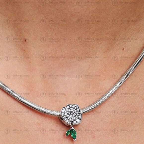 Pandora Sparkling Rose in Bloom Charm|Pendant - Picture 2 of 2